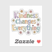 Sticker La gentillesse change tout (Feuille)