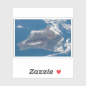 Sticker La Grande Île D'Hawaï Et Ses Montagnes (Feuille)