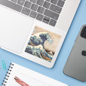 Sticker La Grande Vague au large de Kanagawa (Ordinateur portable avec iPhone)