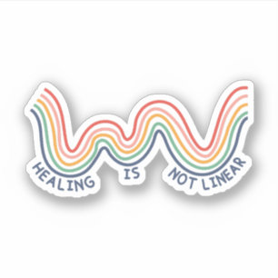 Sticker La guérison n'est pas linéaire - Sensibilisation à
