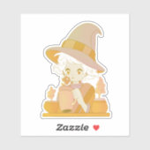 Sticker La jeune sorcière (Feuille)