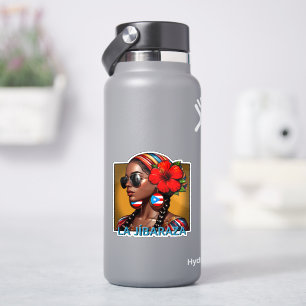 Sticker La Jíbaraza 4 – Art Jíbara Portoricain • Boricua