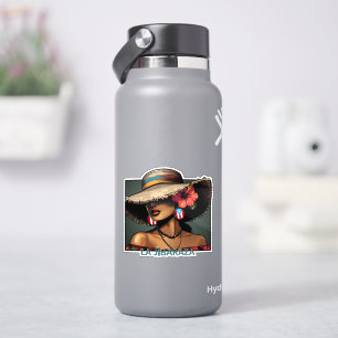 Sticker La Jíbaraza 8 – Art jíbara portoricain • Boricua