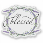 Sticker La lavande et l'eucalyptus bénis (Devant)