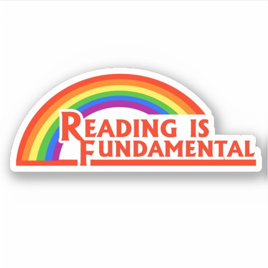 Sticker La lecture est fondamentale (Devant)