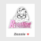 Sticker La lecture est fondamentale (Feuille)