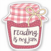 Sticker La lecture est ma jambe (Recto)