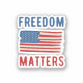 Sticker La liberté est importante (Recto)