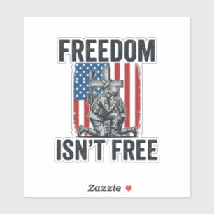 Sticker La liberté n'est pas gratuite Mémorial du soldat p