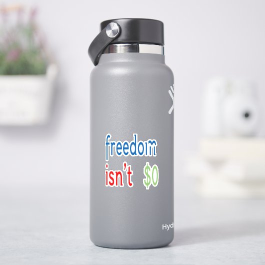 Sticker La liberté n'est pas libre (HydroFlask)