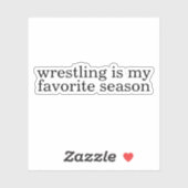 Sticker la lutte est ma saison préférée (Feuille)