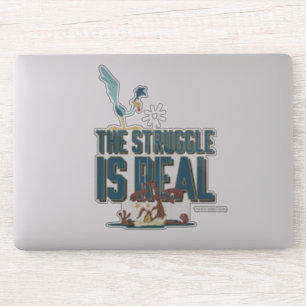 Sticker La Lutte Est Réelle ROAD RUNNER™ & Wile E. Coyote