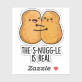 Sticker La Lutte Est Vraiment Drôle Nugget Pun (Feuille)