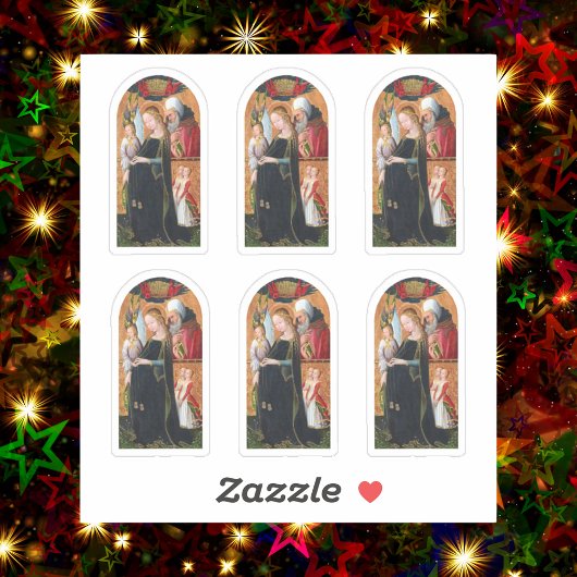 Sticker La Madone enceinte avec saint Joseph