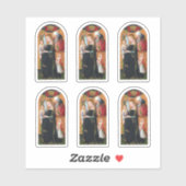 Sticker La Madone enceinte avec saint Joseph (Feuille)