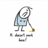 Sticker La magie ne fonctionne pas (Devant)