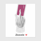 Sticker La main d'Hisoka avec la carte (Feuille)