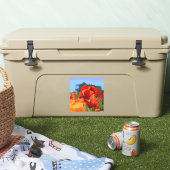 Sticker La maison du pavot - peinture à l'huile (Glacière)