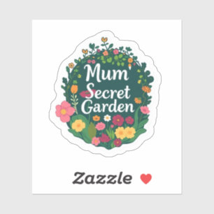 Sticker La Maman Jardin Secret Esthétique Fleur