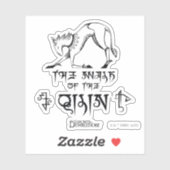 Sticker La marche de la ligne Qilin Graphic (Feuille)