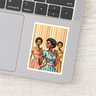 Sticker La mode des femmes noires des années cinquante, ca