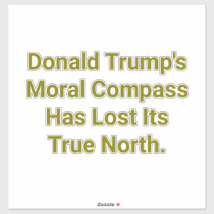 Sticker La morale brisée de Trump Hankamer Artjunkhaus Amo