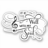 Sticker La musique est bonne (Devant)