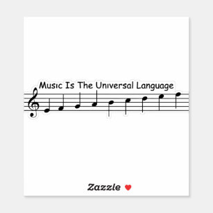 Sticker La Musique Est La Langue Universelle