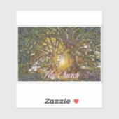 Sticker La nature est mon église (Feuille)