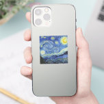 Sticker La nuit étoilée de Van Gogh<br><div class="desc">S'il vous plaît visitez mon magasin pour un design plus intéressant et plus de choix de couleurs. => zazzle.com/iwheels*</div>