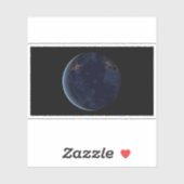 Sticker La nuit, lumière de la ville terrestre (Feuille)