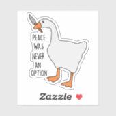 Sticker La paix n'a jamais été une option (Feuille)