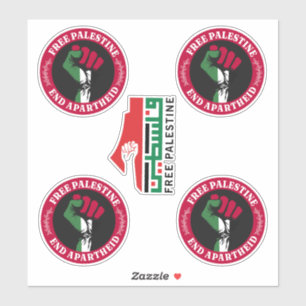 Sticker La Palestine libre met fin à l'apartheid II