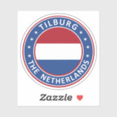 Sticker La Pays-Bas, Tilburg (Feuille)