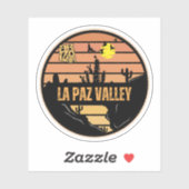 Sticker La Paz Valley, Arizona (Feuille)