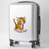 Sticker La petite pépinière personnalisable de tigre (Sur valise)