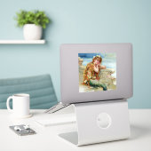 Sticker « La Petite Sirène » par E S Hardy (Ordinateur portable sur le bureau)