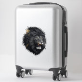 Sticker La peur, le lion noir (Sur valise)
