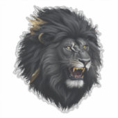 Sticker La peur, le lion noir (Devant)