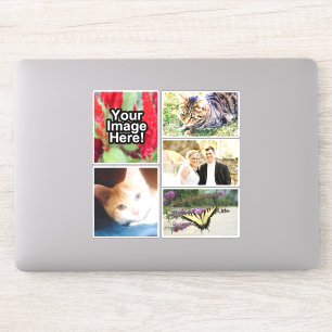 Sticker La photo personnalisée par coutume polychrome