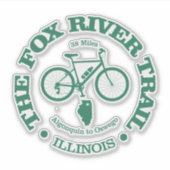 Sticker La piste de Fox River (cyclisme) (Devant)