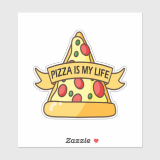 Sticker La Pizza Est Ma Vie