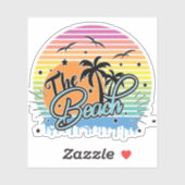 Sticker La plage, été 2023 (Feuille)
