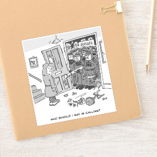 Sticker La police anti-émeute perquisitionne un bien - Fun