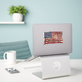 STICKER LA POURSUITE DU BONHEUR (Ordinateur portable sur le bureau)