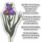 Sticker La prière du Seigneur Notre Père Iris (Devant)