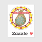 Sticker La procrastination est le voleur de temps (Feuille)