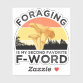 Sticker La recherche de nourriture est ma deuxième Chanter (Feuille)