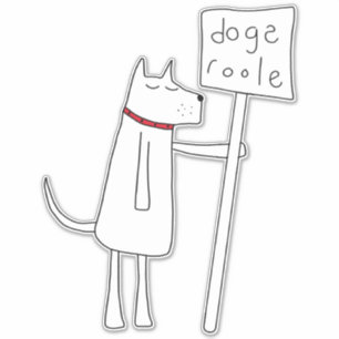 Sticker La règle des chiens - Ne le dites pas aux chats
