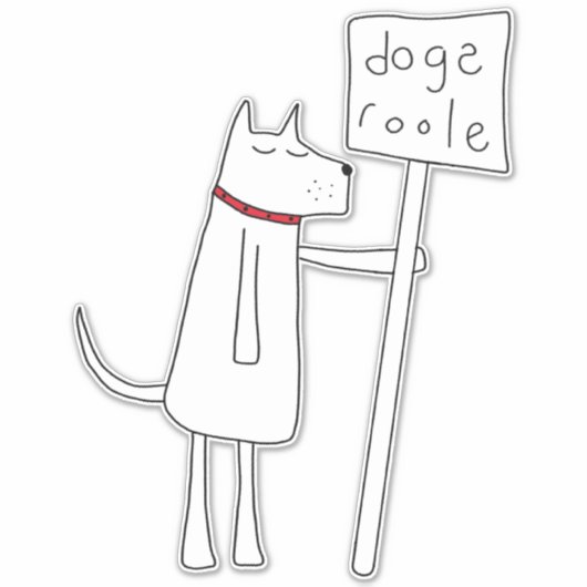 Sticker La règle des chiens - Ne le dites pas aux chats (Devant)